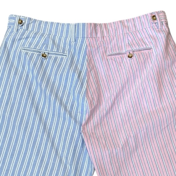 American Living Pastel Color Block Pinstriped 11” Oxford Colorful Mens Shorts 38 - Picture 4 of 12